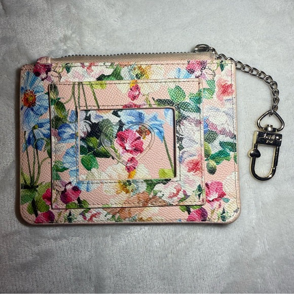 Betsey Johnson Floral Zip Wristlet Card Holder Wallet - Picture 4 of 5